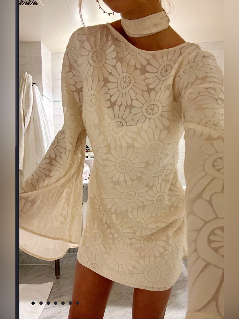 Show Me Your Mumu Sarah Mini Dress Cream Women’s Sz XS NWT - Picture 3 of 13